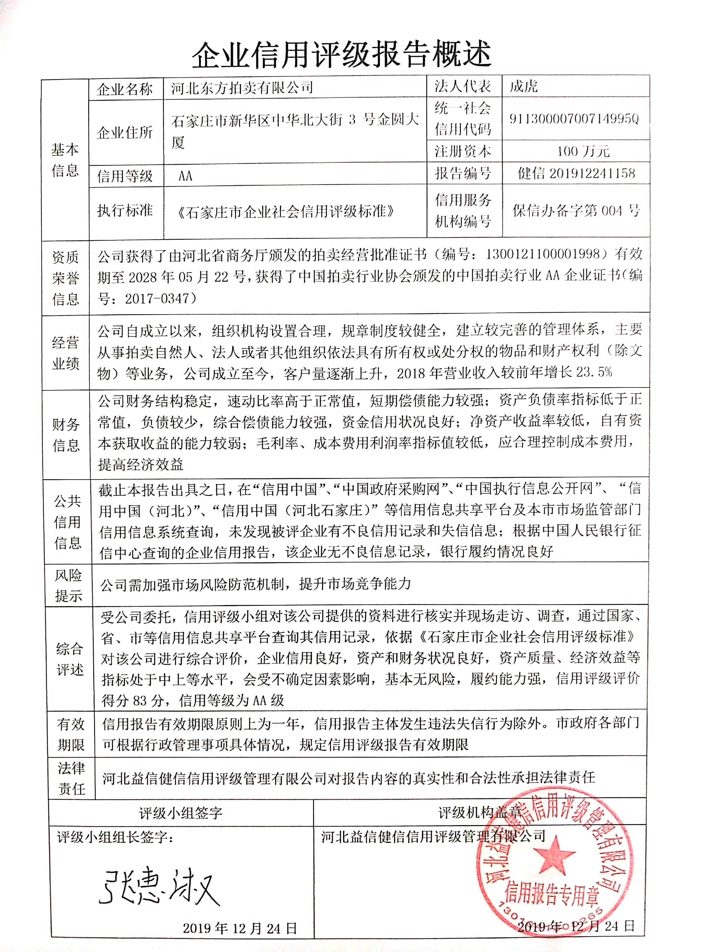 河北东方拍卖有限公司